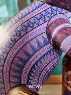 Camaleon Alebrije Hand Painted Oaxacan Wood Carving Folk Art Oaxaca Mexico