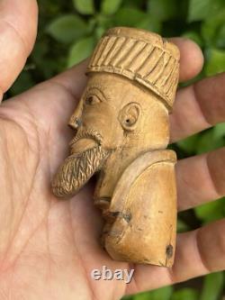 Cane Handle & Folk Art & Carved Wood