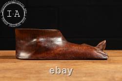 Carved Folk Art Foot Ashtray Carved Folk Art Foot Ashtray