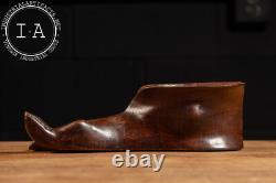 Carved Folk Art Foot Ashtray Carved Folk Art Foot Ashtray