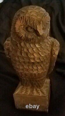 Carved Folk Art Owl Decoy