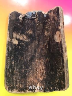 Carved Mexican Mask Folk Art Frog Bird Or Skull Primitive Wood Mexico Vintage