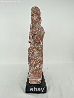 Carved Musical Flutist Family Folk Art Garden Wood Sculpture