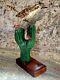Carved Wood Cactus Wren Sculpture South West Folk Art Signed Hans Kihlstrom 1992