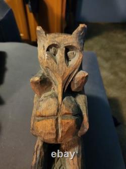 Carved Wood Corbel Indian Mughal Folk Art Architectural Gothic Early Pair 17