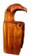 Carved Wood Eagle Sculpture Artisan Hand Crafted Folk Art Freestanding Bird 18