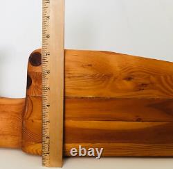 Carved Wood Eagle Sculpture Artisan Hand Crafted Folk Art Freestanding Bird 18