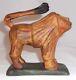 Carved Wood Polychrome Painted Schimmel-style Folk Art Lion Dierwechter Sisters