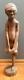 Carved Wood Wooden Folk Art Boy Man Holding Leg Figural Sculpture Statue 28 Htf