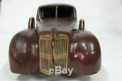 Carved Wooden Car Depression Era Folk Art C1930/40's