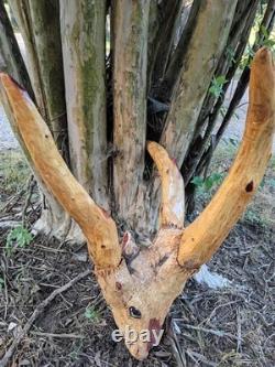 Cedar wood carving