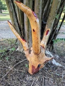 Cedar wood carving