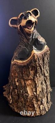 Chainsaw Carved Bear Smokey