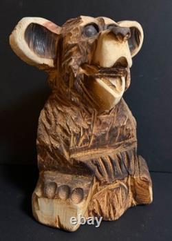 Chainsaw Carved Bear Tank