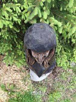 Chainsaw Carved Witch Wood Carving Creepy Goth Halloween Horror Folk Art