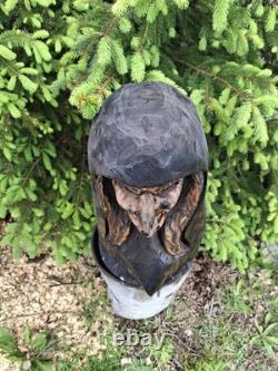 Chainsaw Carved Witch Wood Carving Creepy Goth Halloween Horror Folk Art