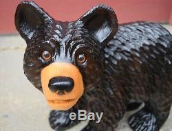 Chainsaw Carving Bear Wood Sculpture Folk Art