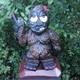 Chainsaw Carving Big Foot Girl Sasquatch 19 Tall Monster Middle Finger Folk Art