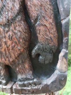 Chainsaw Carving Big Foot Yeti Sasquatch Monster Wall Hanger Cypress
