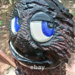 Chainsaw Carving Bigfoot Sasquatch 26 Tall Monster Yeti FK Off Sign Folk Art
