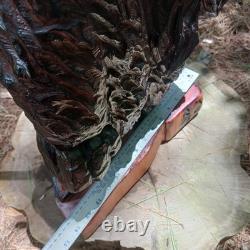 Chainsaw Carving Bigfoot Sasquatch 26 Tall Monster Yeti FK Off Sign Folk Art