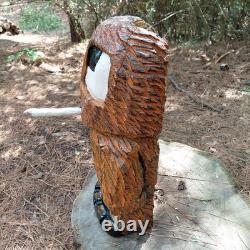 Chainsaw Carving Gossamer Monster We Are Not Your Kind Sign Smoking 19 Tall