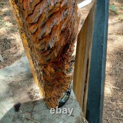 Chainsaw Carving Gossamer Monster We Are Not Your Kind Sign Smoking 19 Tall