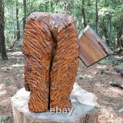 Chainsaw Carving Gossamer Monster We Are Not Your Kind Sign Smoking 19 Tall