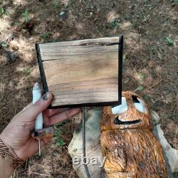 Chainsaw Carving Gossamer Monster We Are Not Your Kind Sign Smoking 19 Tall