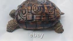 Chainsaw Carving Turtle Tortoise Wood Carving Wood Sculptures Garden Art