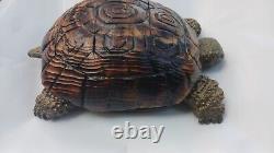 Chainsaw Carving Turtle Tortoise Wood Carving Wood Sculptures Garden Art