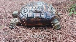 Chainsaw Carving Turtle Tortoise Wood Carving Wood Sculptures Garden Art