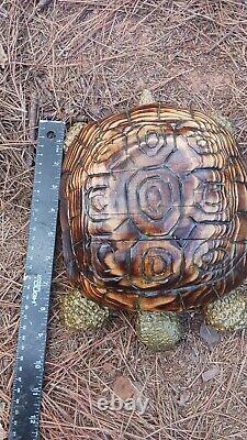 Chainsaw Carving Turtle Tortoise Wood Carving Wood Sculptures Garden Art