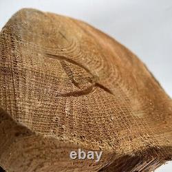 Chainsaw Wood Carved Dog Signed Folk Art Rustic Cabin Farm Doorstop