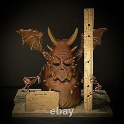 Chainsaw Wood Carving Art Whimsical Folk Art Devil Demon