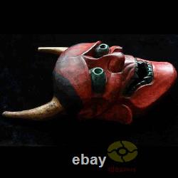 Chinese Folk Art Wood Carved Painted NUO MASK Walldecor Art The Judge of Hell