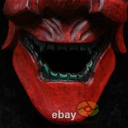 Chinese Folk Art Wood Carved Painted NUO MASK Walldecor Art The Judge of Hell