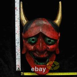 Chinese Folk Art Wood Carved Painted NUO MASK Walldecor Art The Judge of Hell