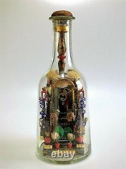 Circa 200 year old Folk Art Religious Shrine or Altar in a Bottle Whimsey Whimsy