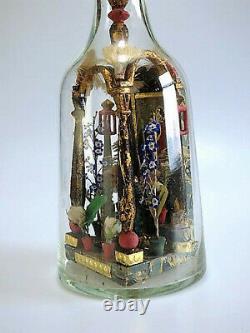 Circa 200 year old Folk Art Religious Shrine or Altar in a Bottle Whimsey Whimsy