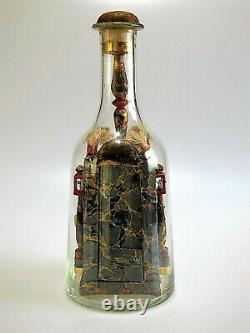 Circa 200 year old Folk Art Religious Shrine or Altar in a Bottle Whimsey Whimsy