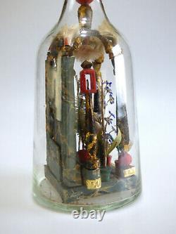 Circa 200 year old Folk Art Religious Shrine or Altar in a Bottle Whimsey Whimsy