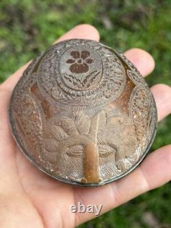 Convict Work Carved From A Coconut 19th Century Folk Art