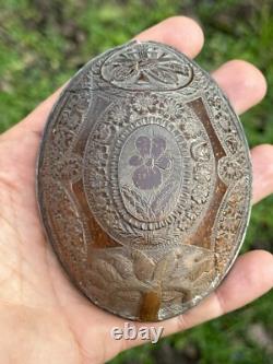 Convict Work Carved From A Coconut 19th Century Folk Art