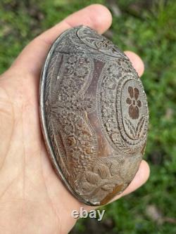 Convict Work Carved From A Coconut 19th Century Folk Art