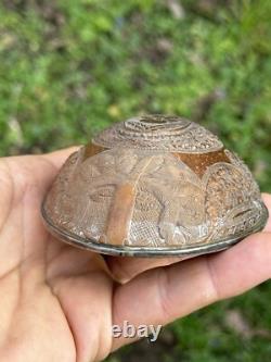 Convict Work Carved From A Coconut 19th Century Folk Art