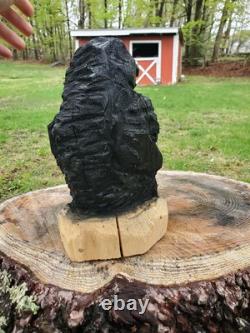 Cute Crow Raven Chainsaw Carving