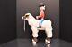 Delbert Buck Sculpture Cowboy Ride Sheep Navajo Folk Art Native American Carved