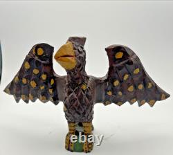 Daniel And Donna Strawser Hand Carved Spread Wing Eagle Folk Art