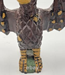 Daniel And Donna Strawser Hand Carved Spread Wing Eagle Folk Art